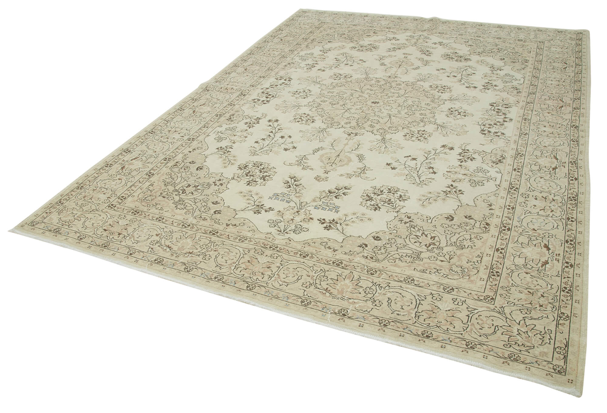 7 x 10 Beige Vintage Rug - 4934