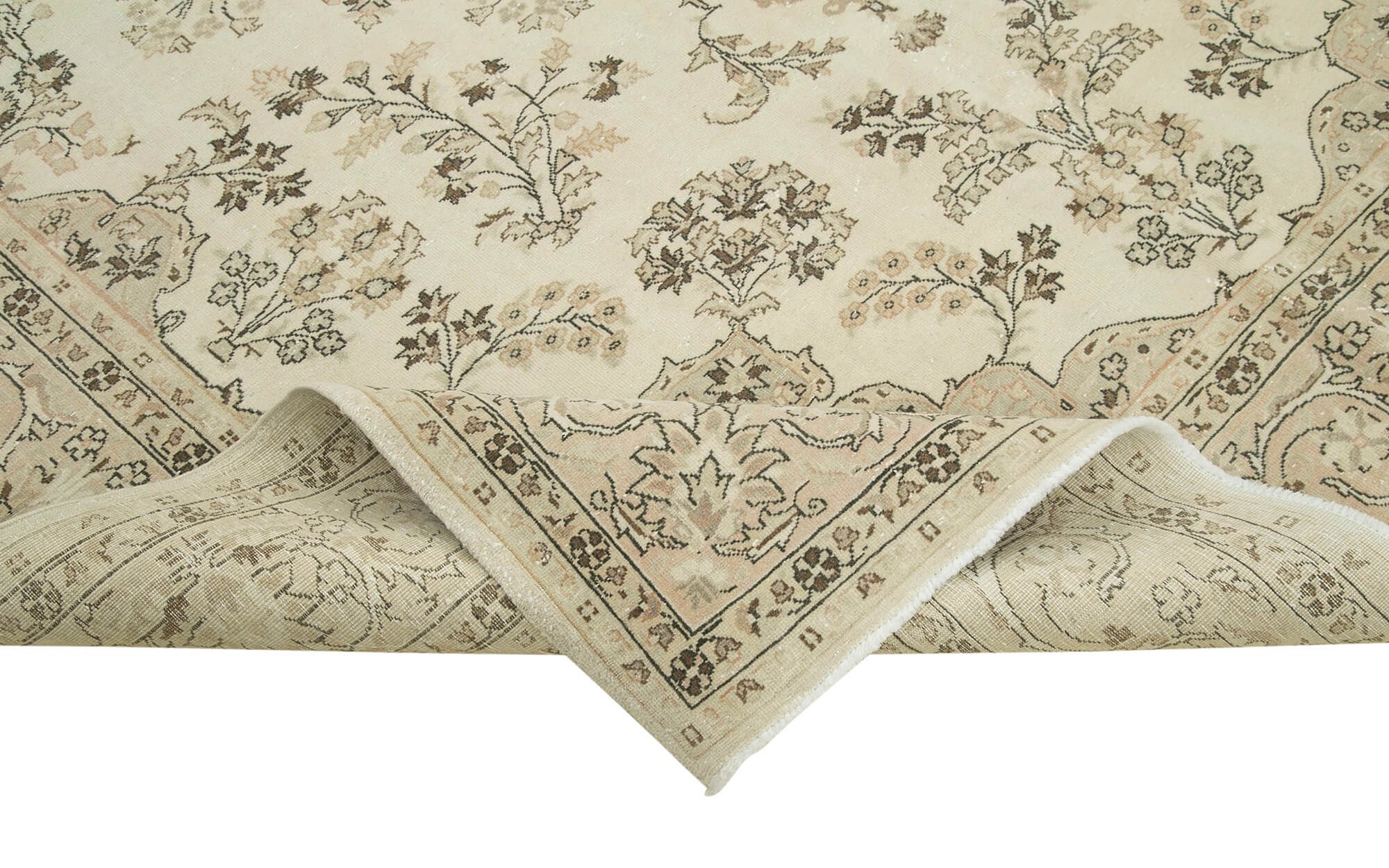 7 x 10 Beige Vintage Rug - 4934