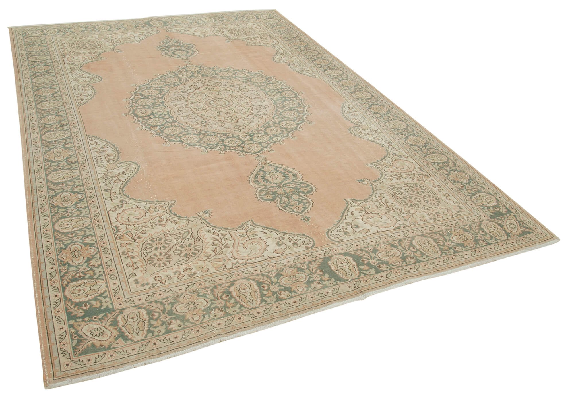 7 x 10 Beige Vintage Rug - 4935