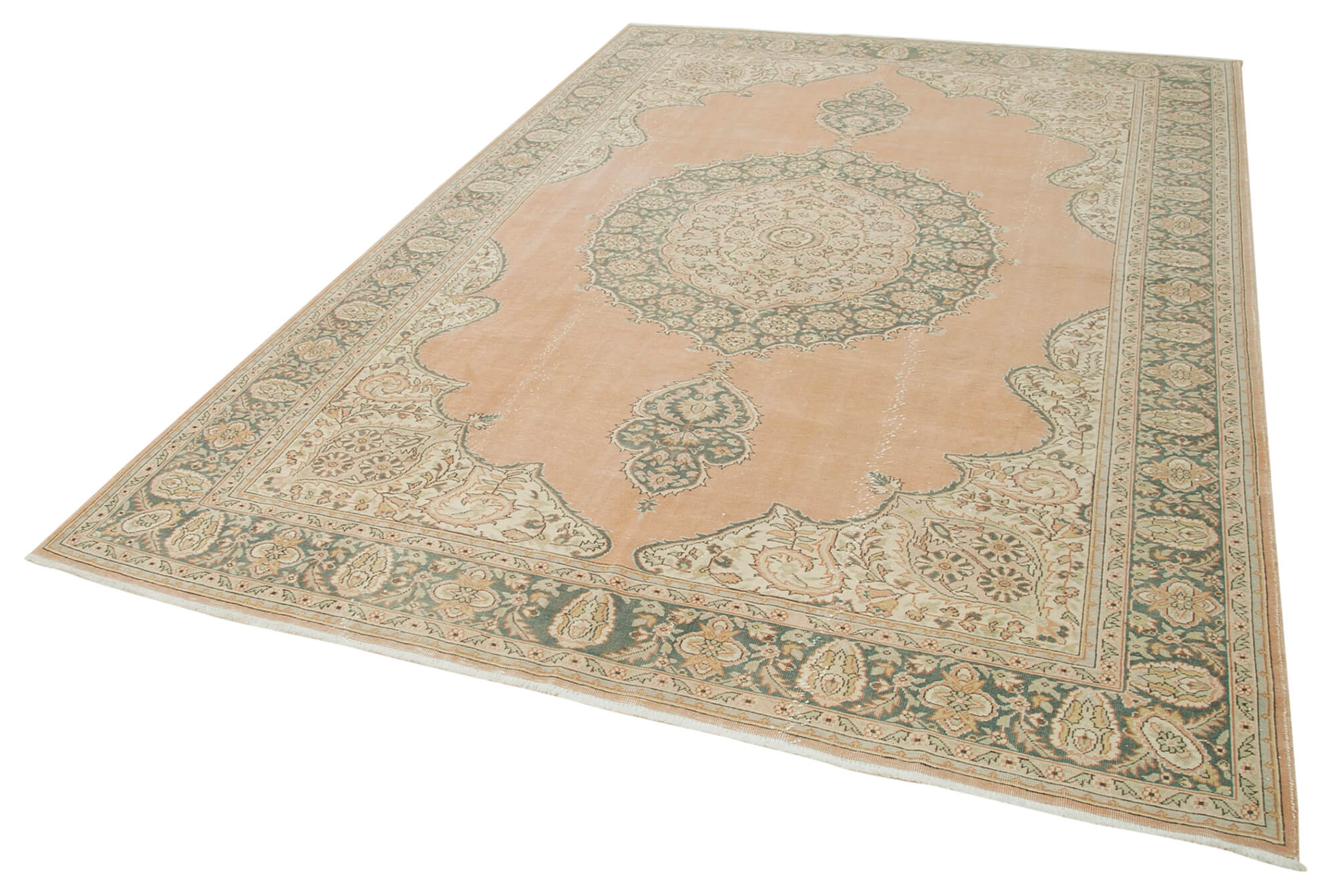 7 x 10 Beige Vintage Rug - 4935