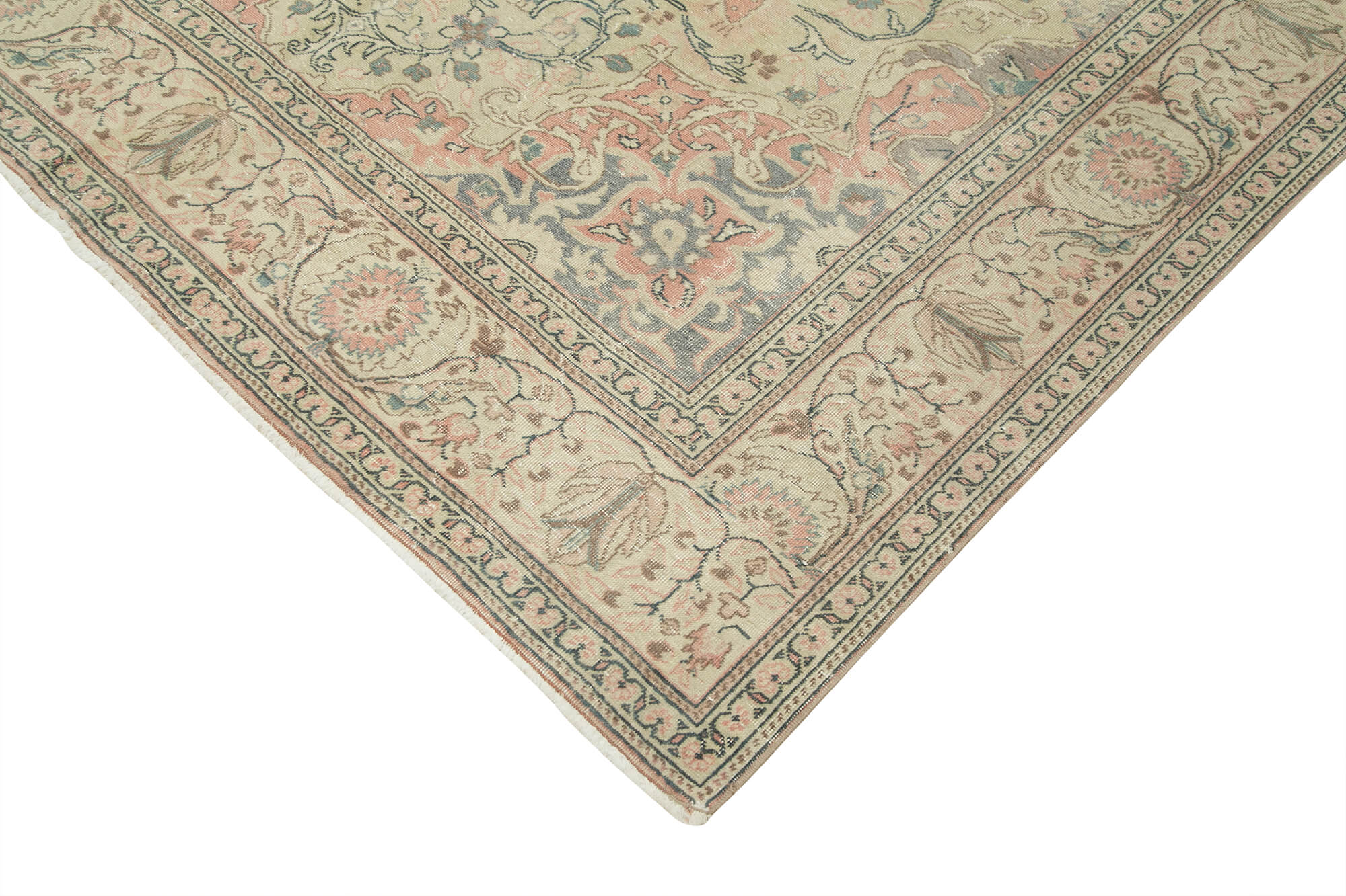 6 x 9 Beige Vintage Rug - 4937