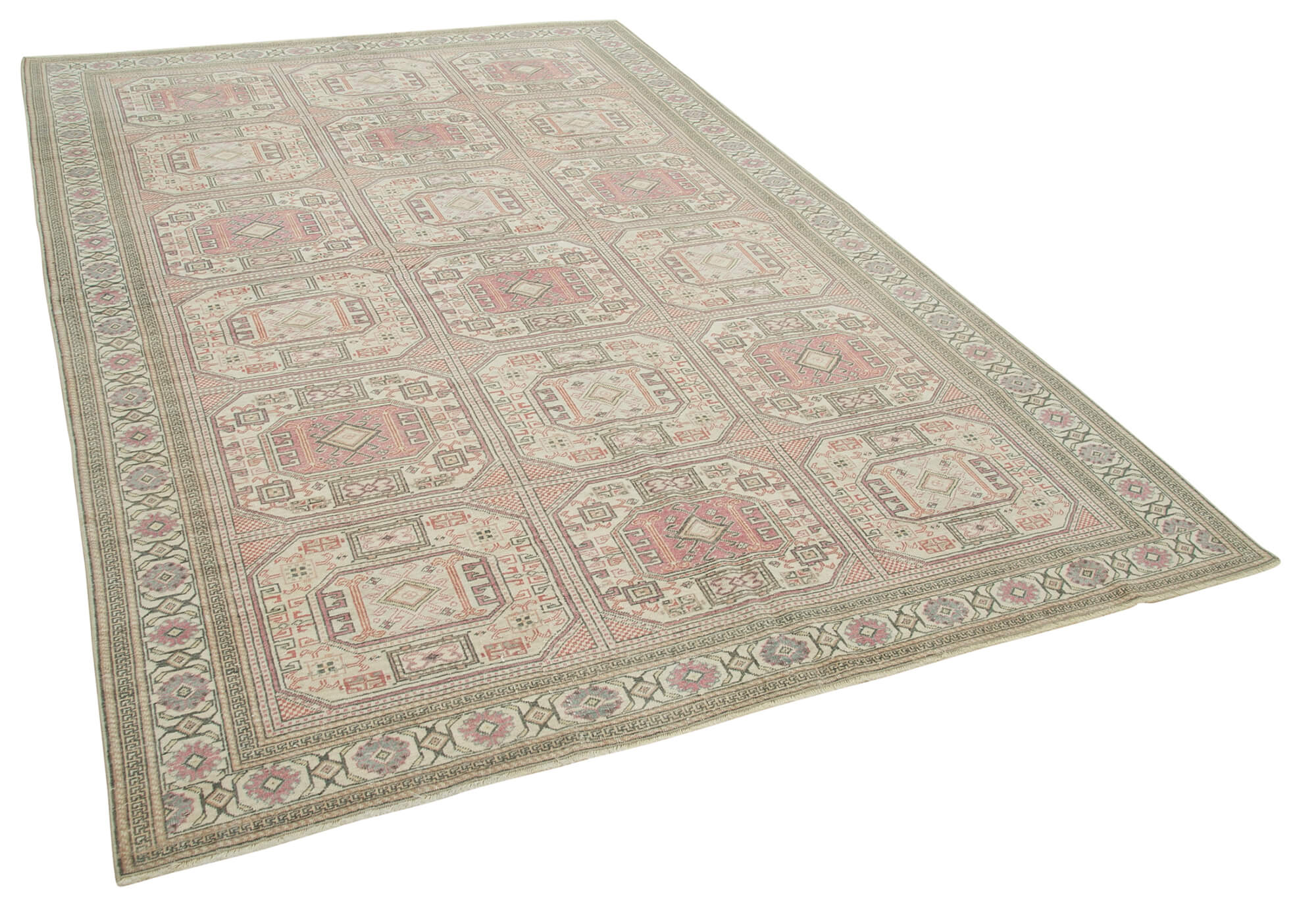 6 x 10 Beige Vintage Rug - 4938