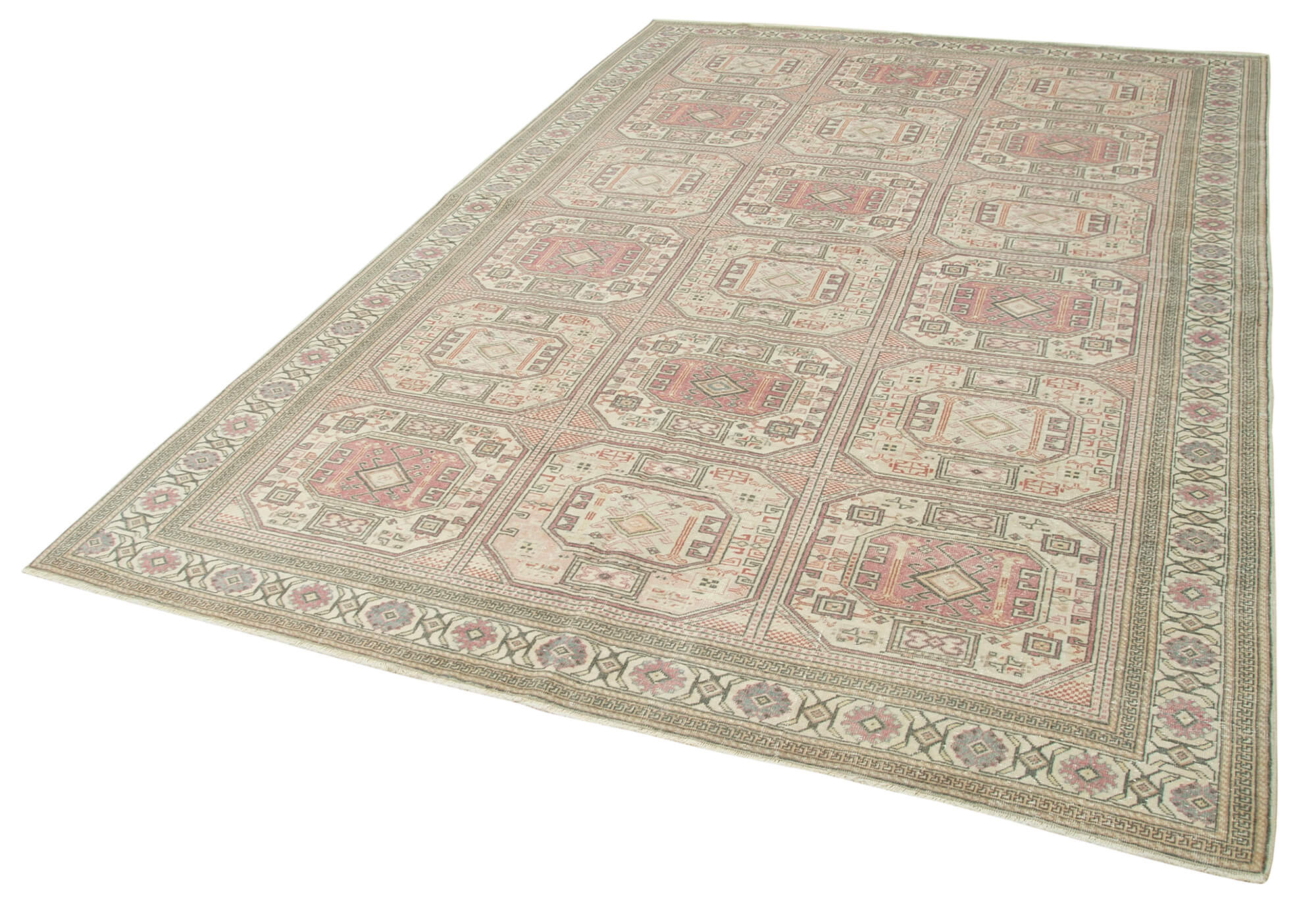 6 x 10 Beige Vintage Rug - 4938