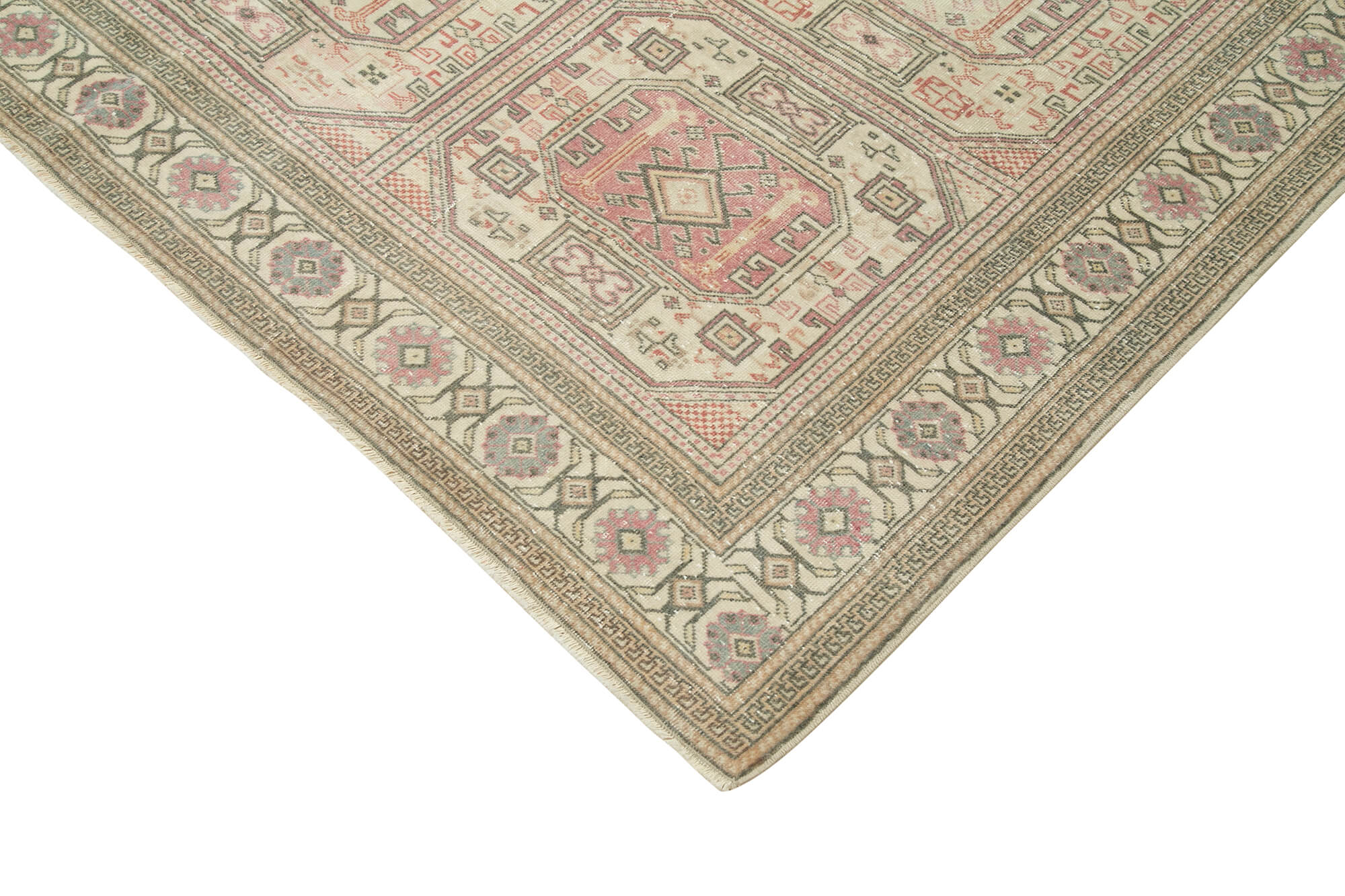 6 x 10 Beige Vintage Rug - 4938