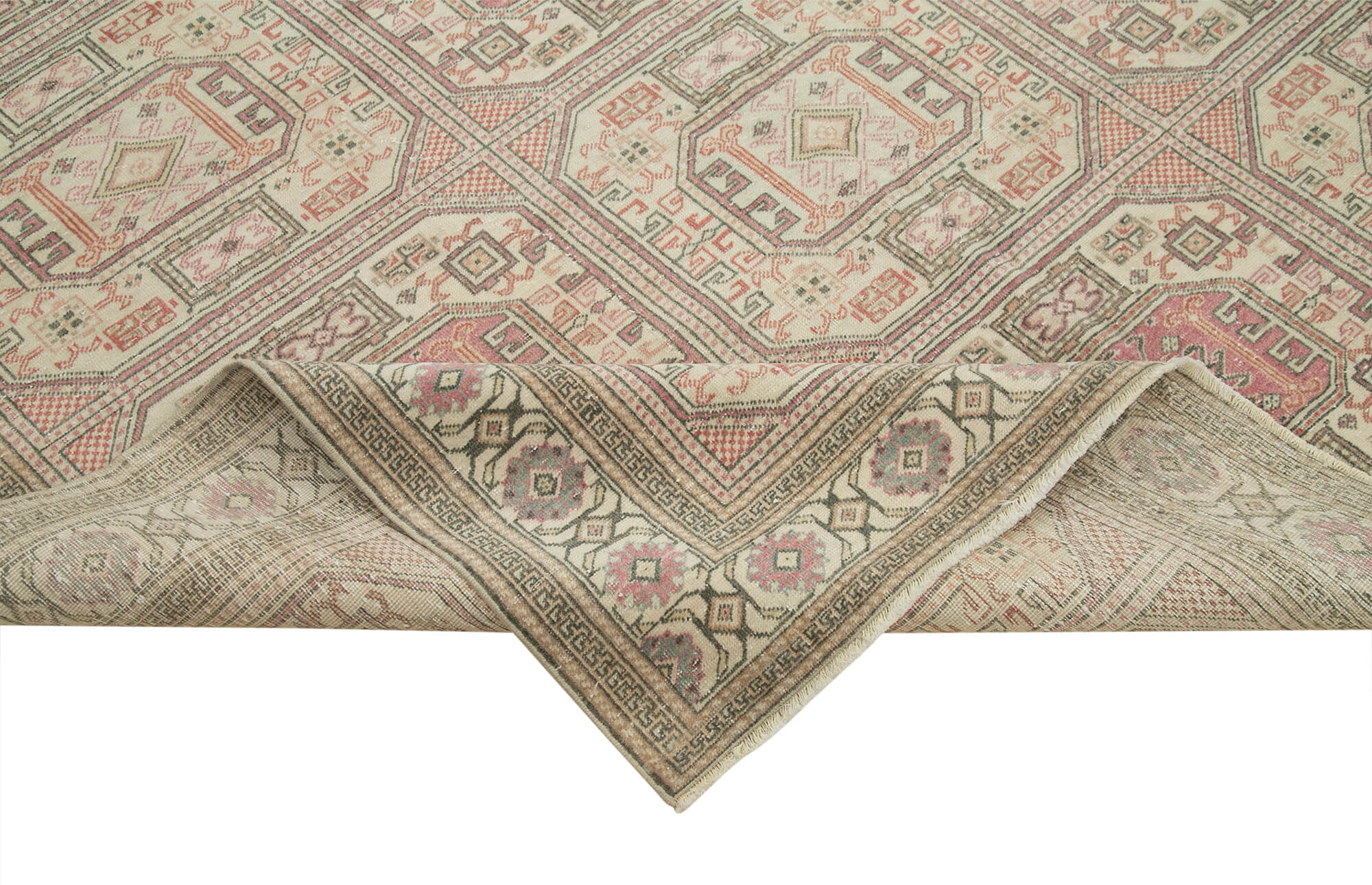 6 x 10 Beige Vintage Rug - 4938