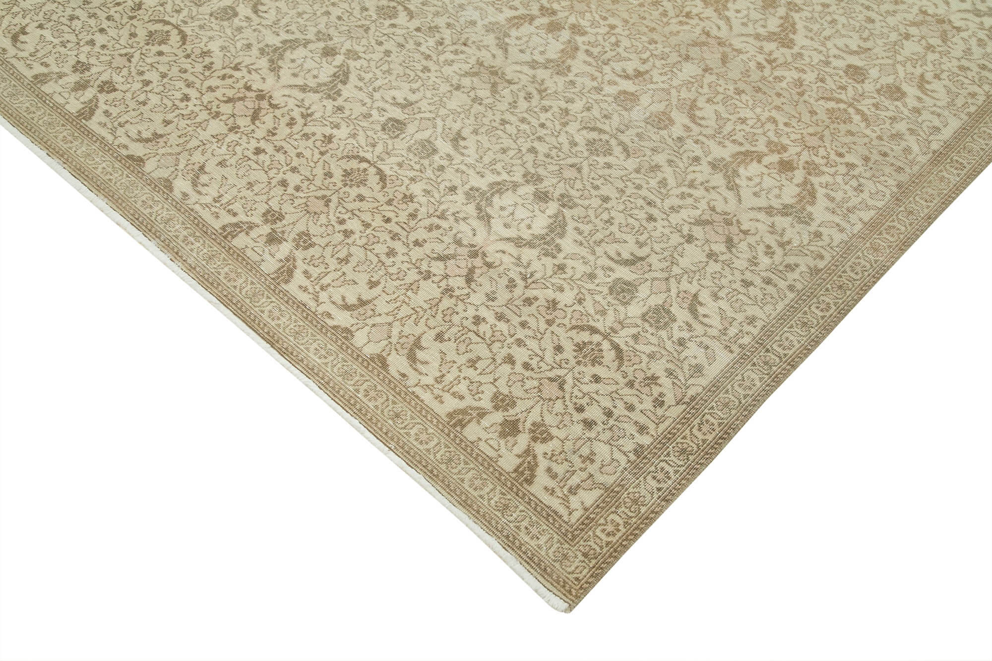 6 x 9 Beige Vintage Rug - 4939