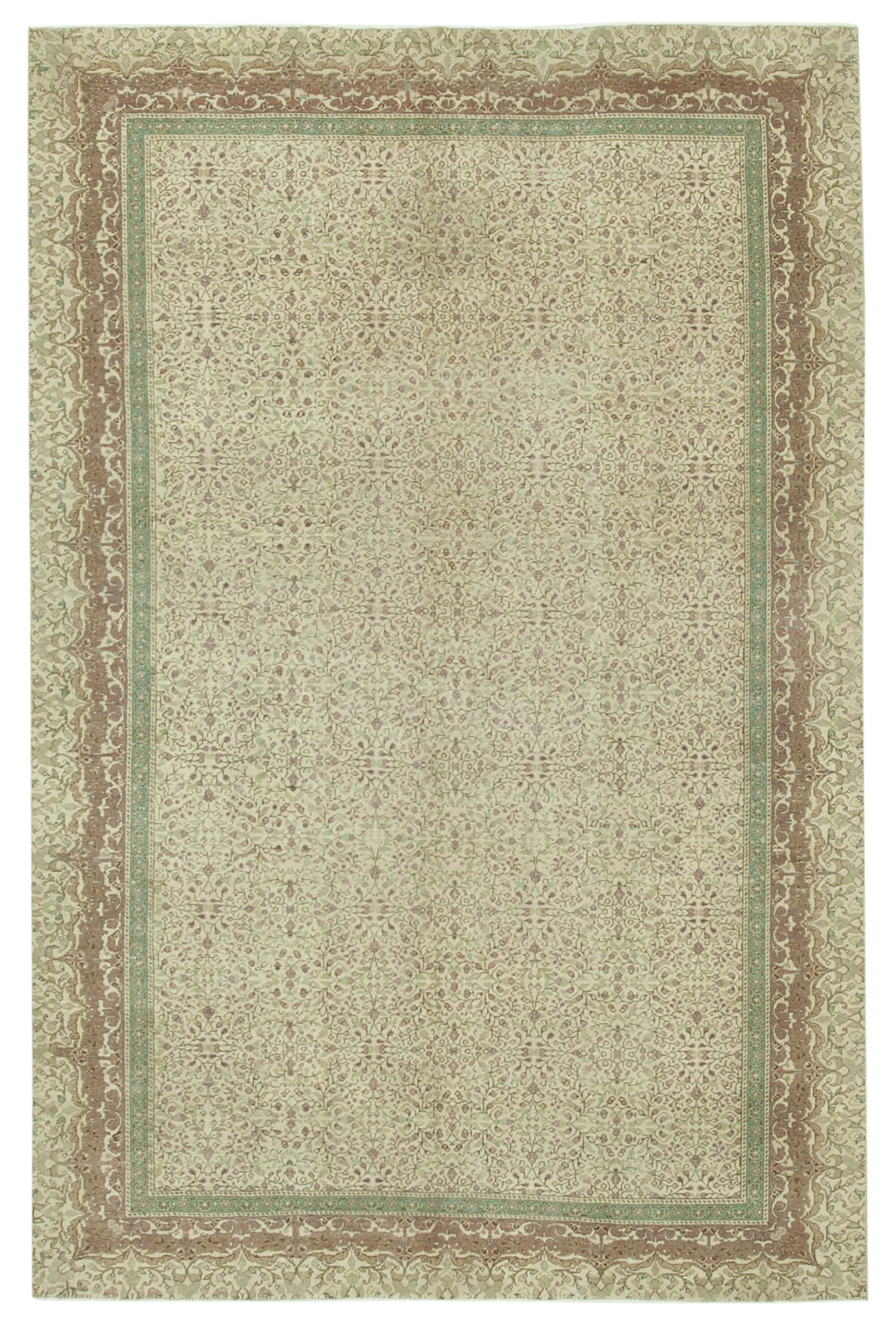 6 x 10 Beige Vintage Rug - 4941