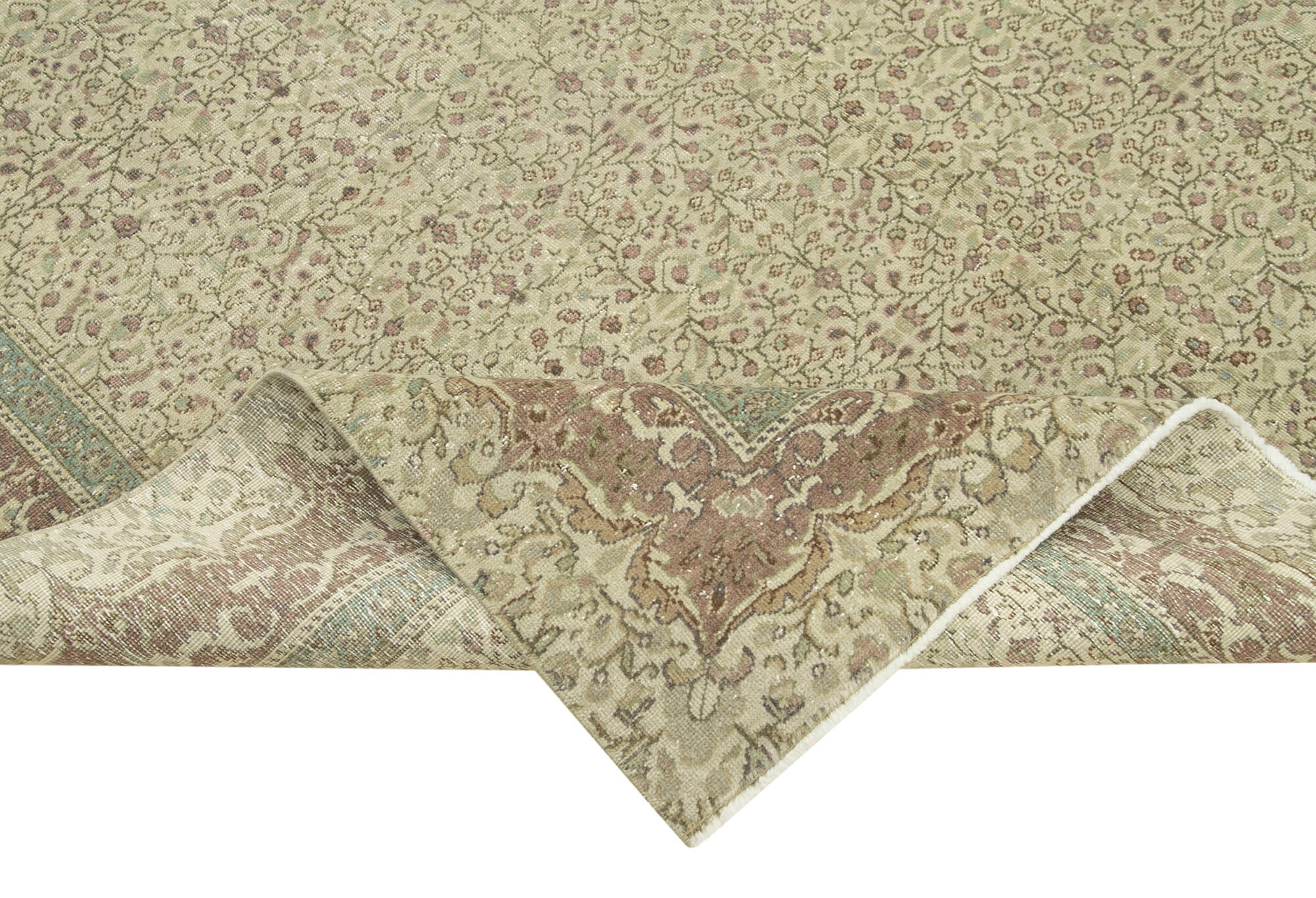 6 x 10 Beige Vintage Rug - 4941