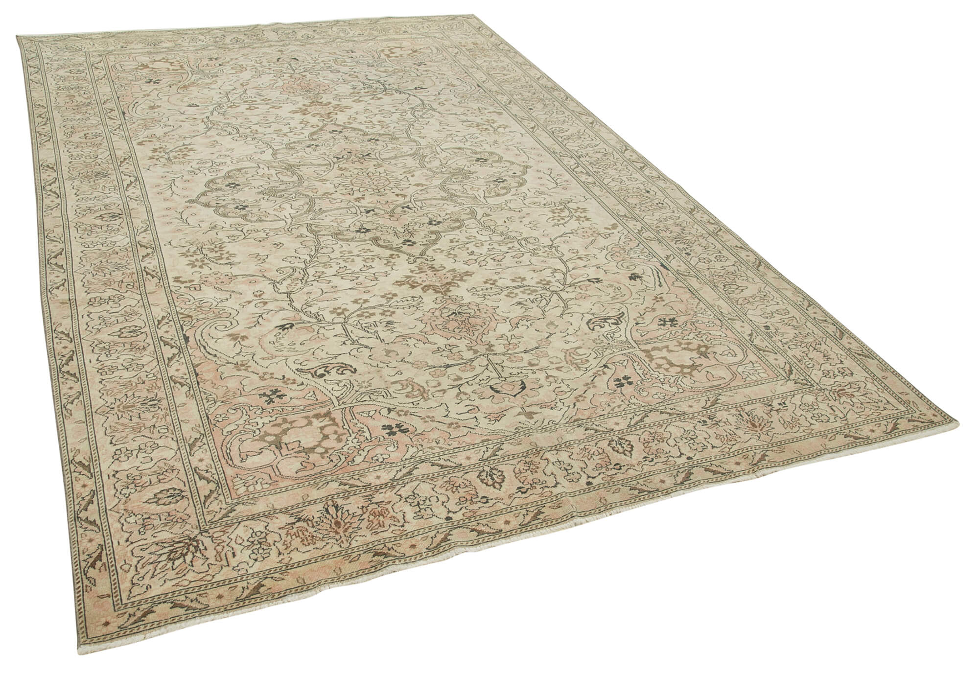 6 x 10 Beige Vintage Rug - 4943