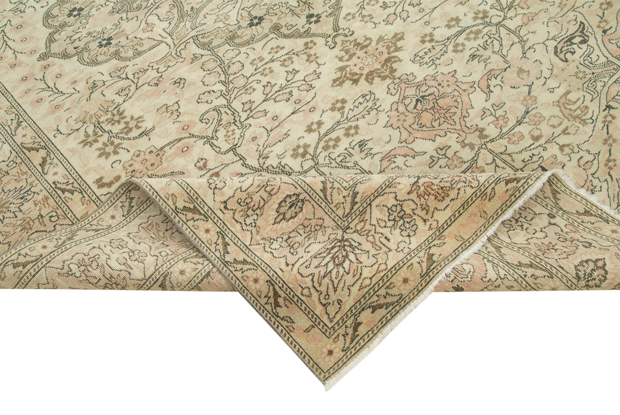 6 x 10 Beige Vintage Rug - 4943