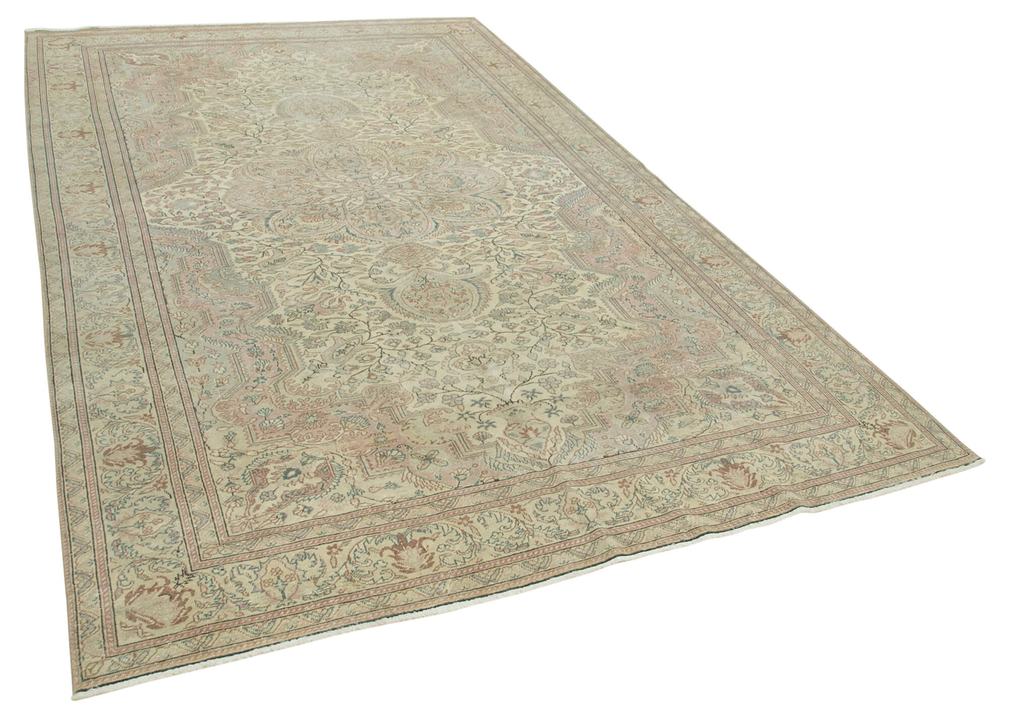 6 x 10 Beige Vintage Rug - 4944