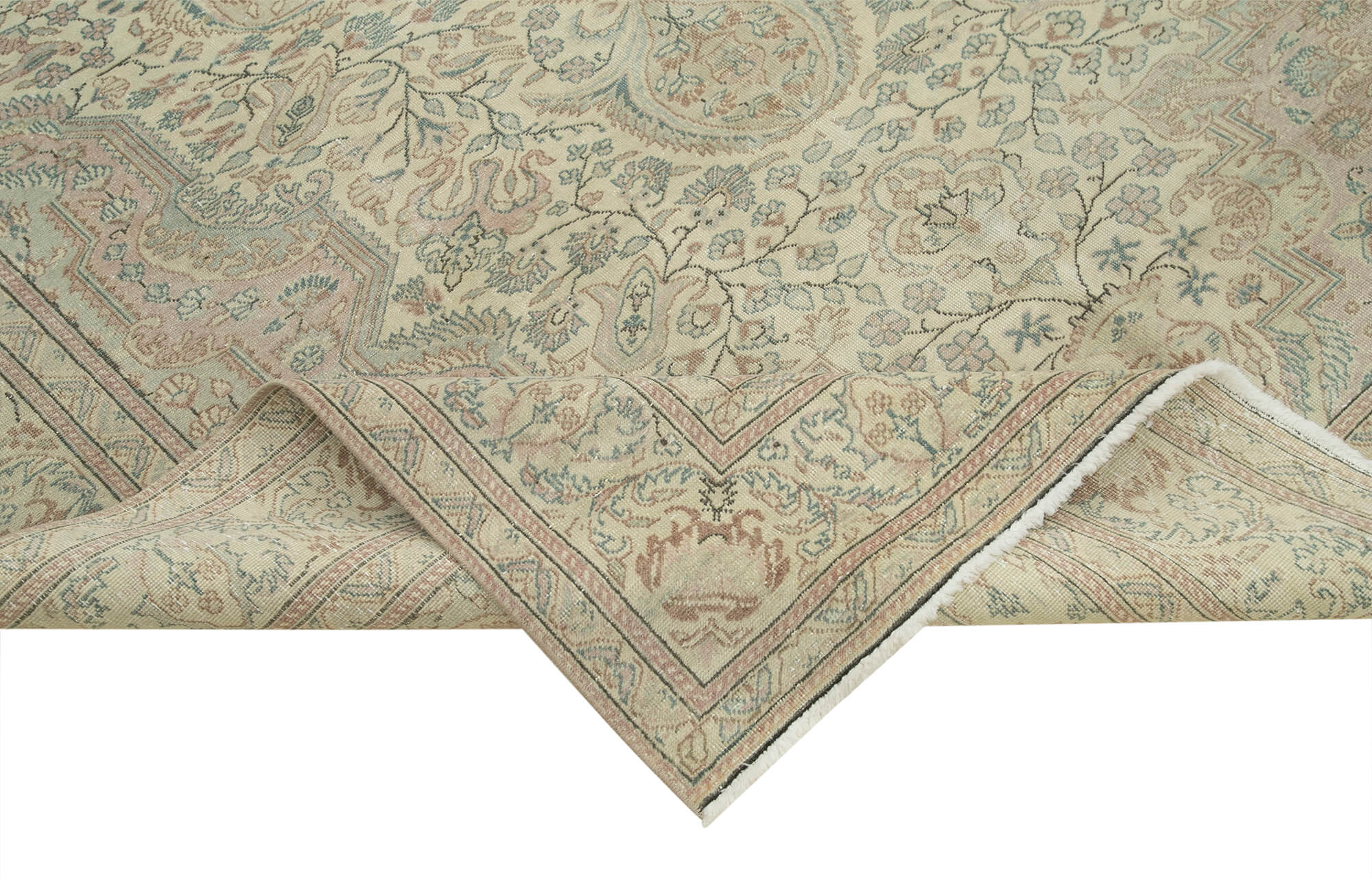 6 x 10 Beige Vintage Rug - 4944