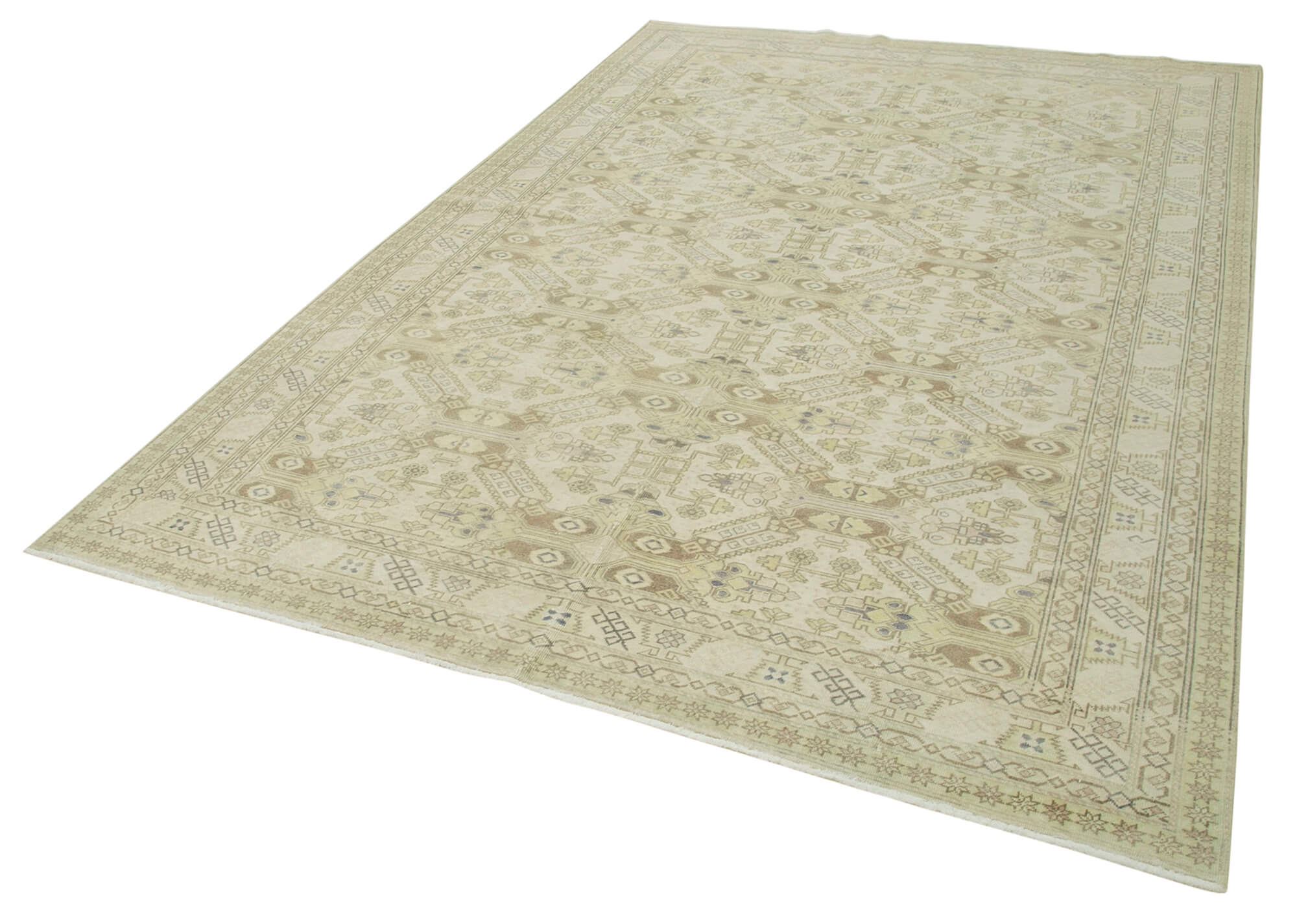 6 x 10 Beige Vintage Rug - 4945