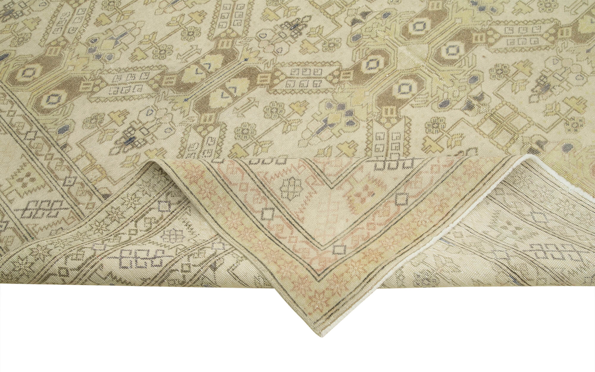 6 x 10 Beige Vintage Rug - 4945