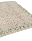 7 x 10 Beige Turkish Vintage Area Rug - 4946