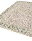 7 x 10 Beige Turkish Vintage Area Rug - 4946