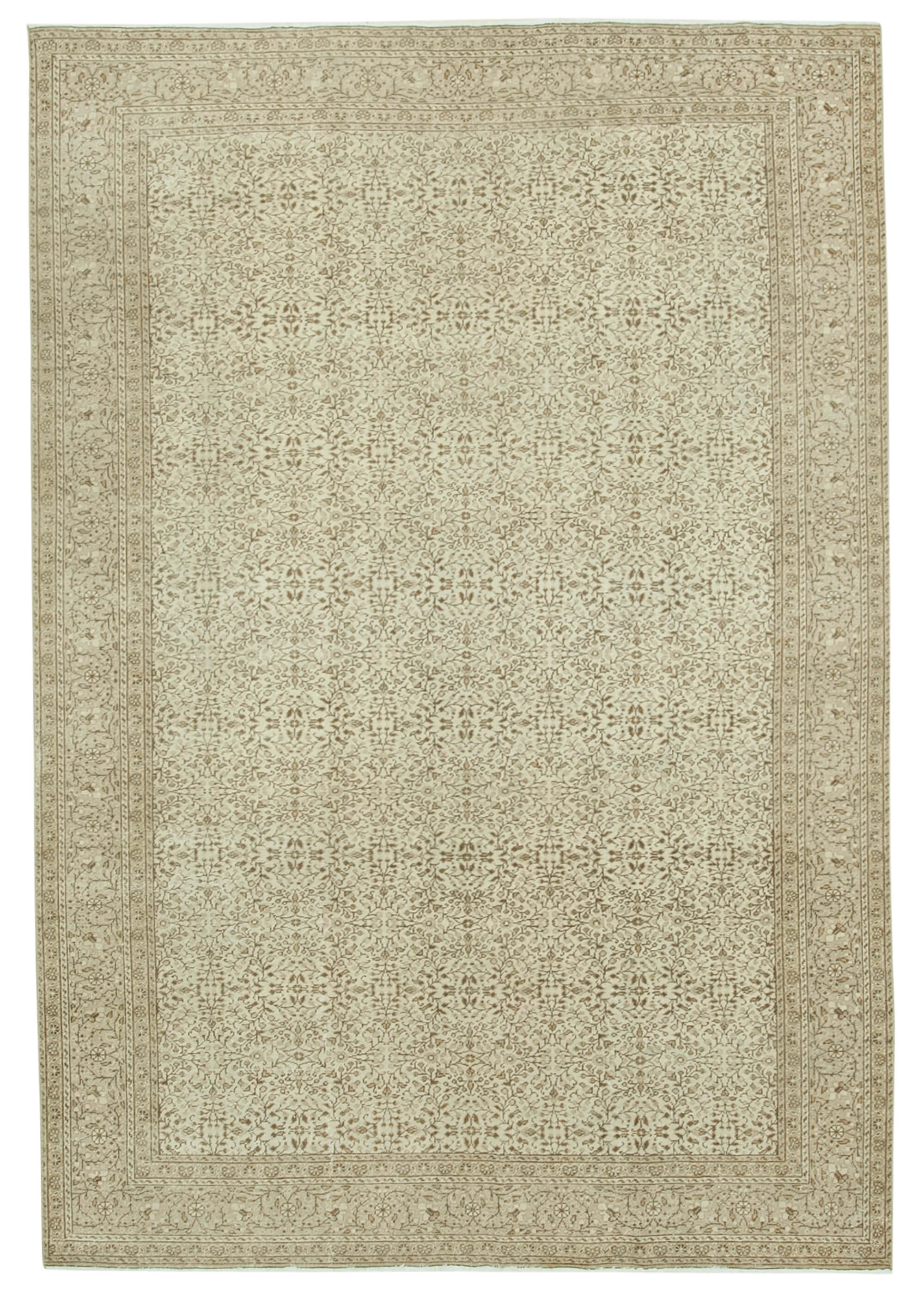 6 x 10 Beige Vintage Rug - 4949