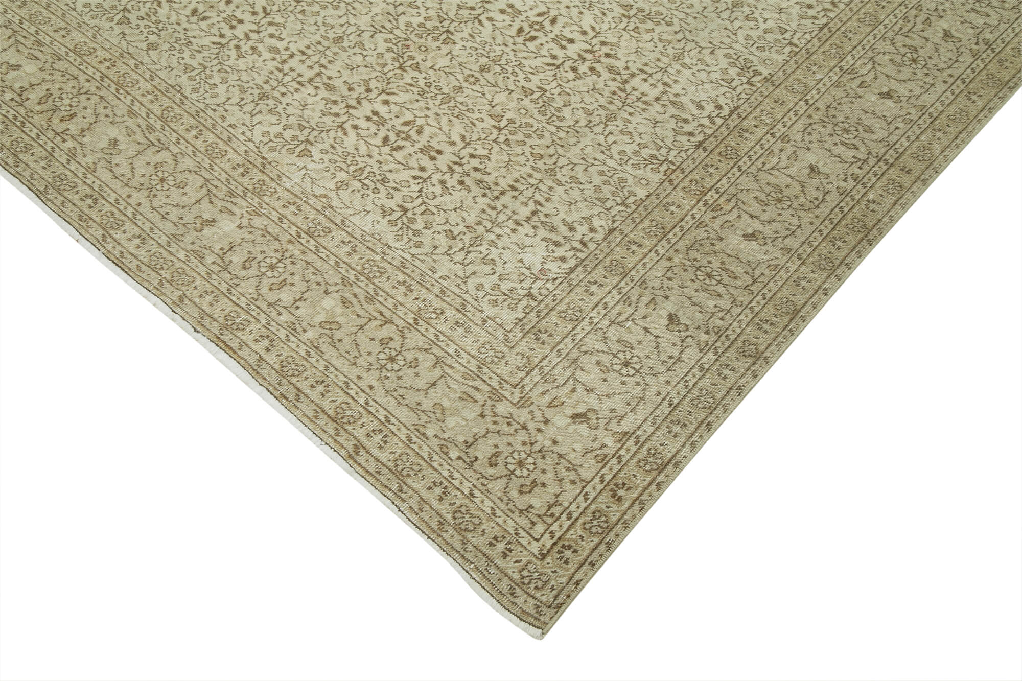 6 x 10 Beige Vintage Rug - 4949