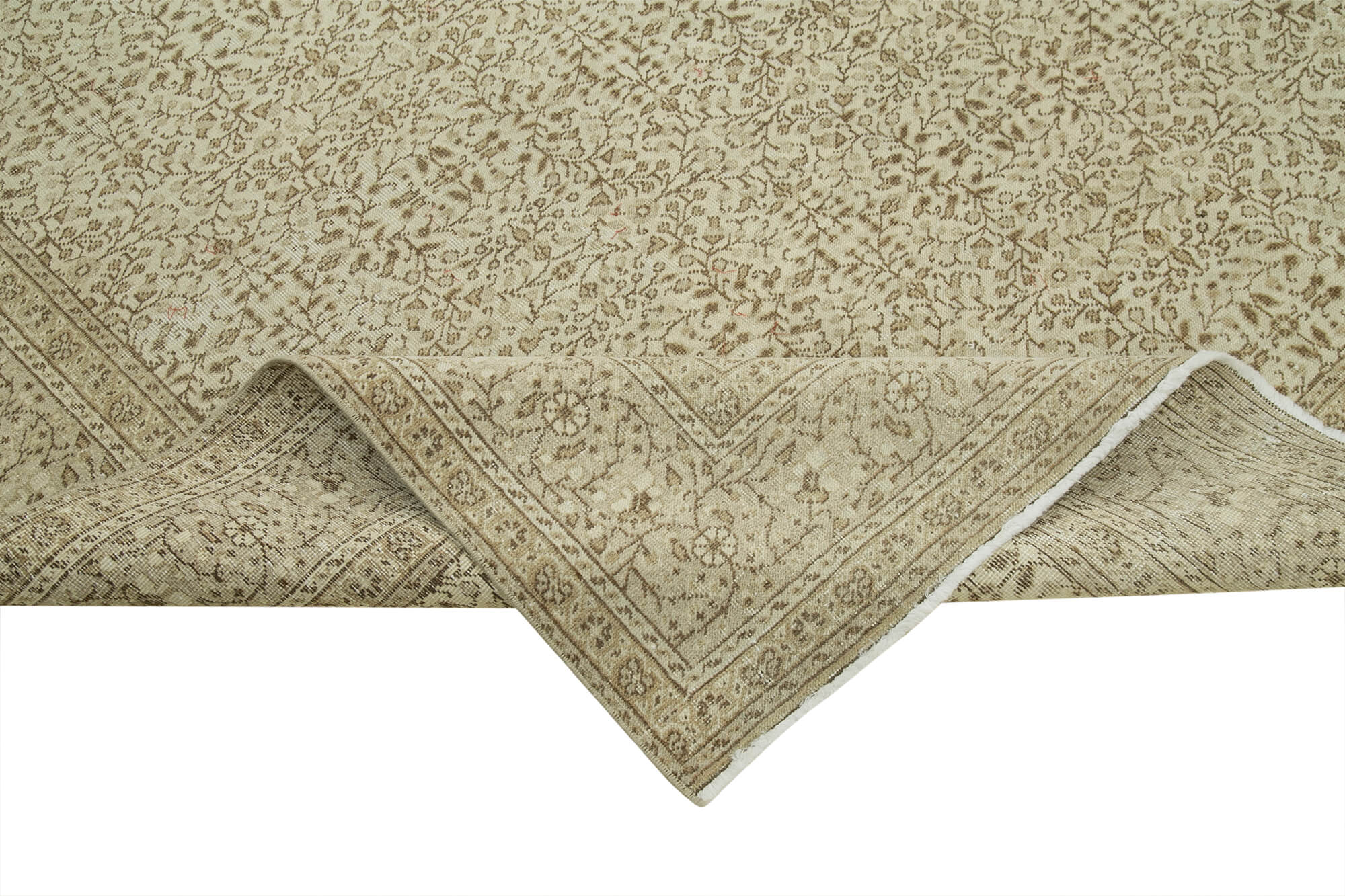 6 x 10 Beige Vintage Rug - 4949