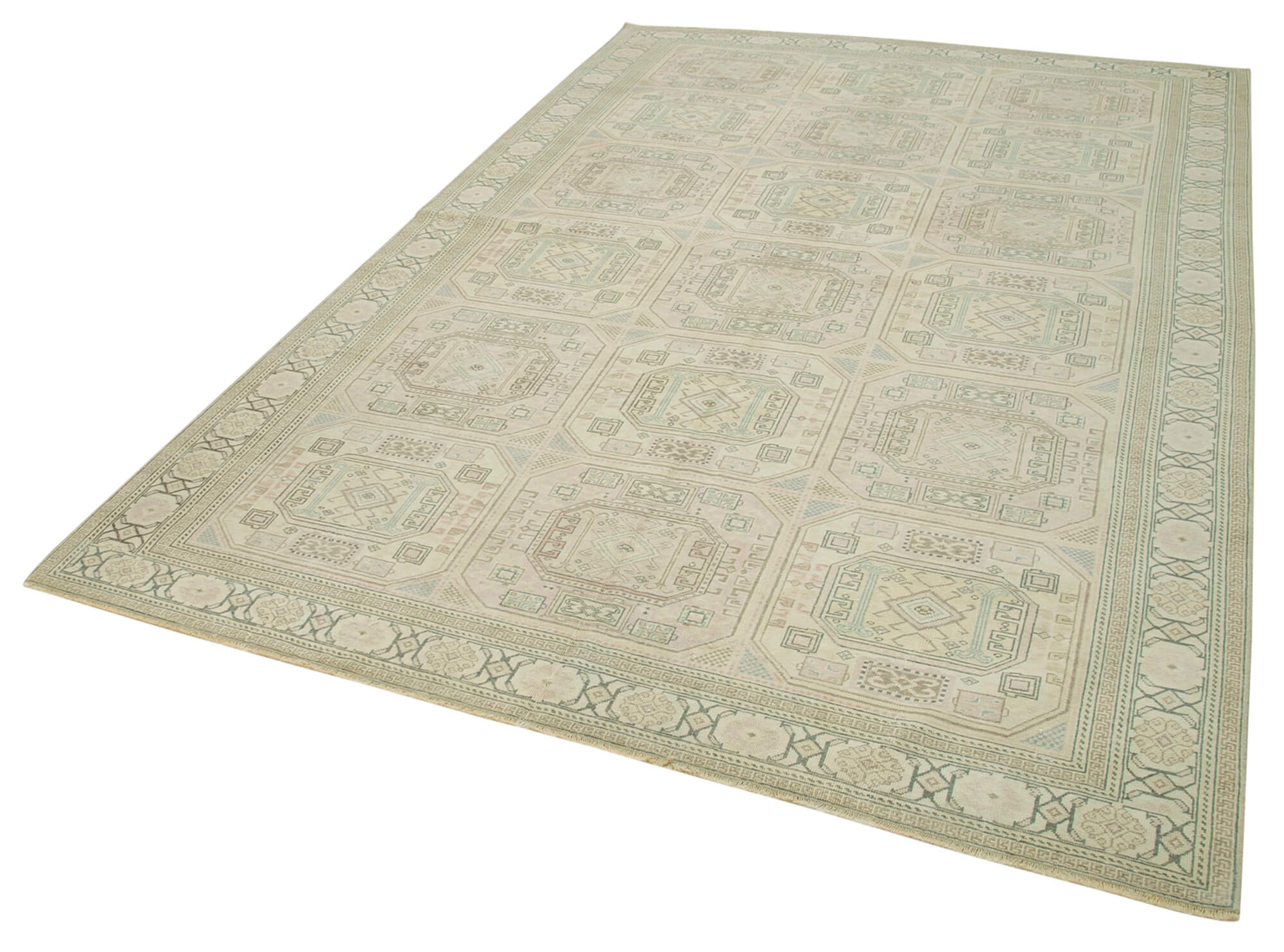 6 x 10 Beige Vintage Rug - 4951