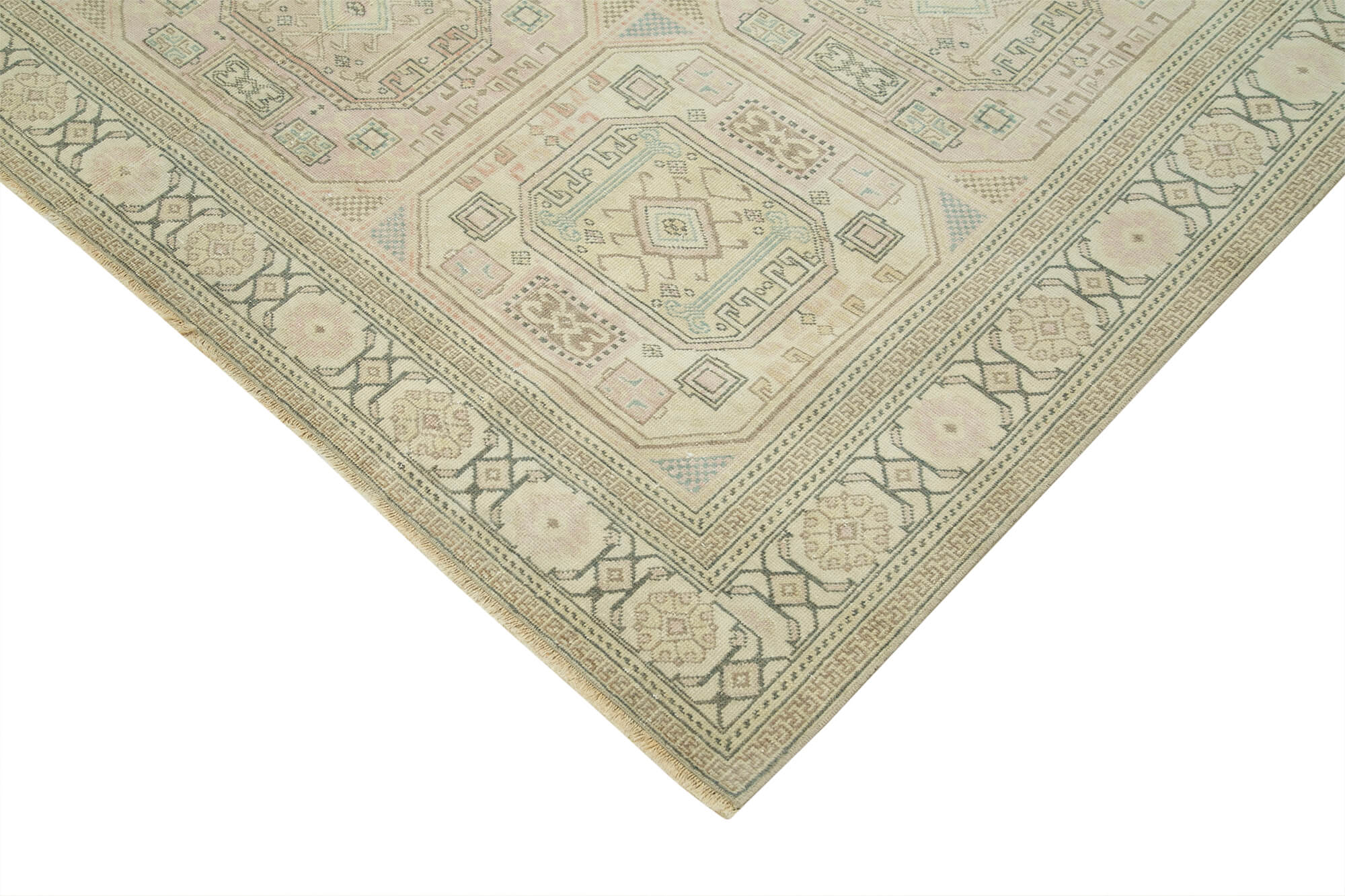 6 x 10 Beige Vintage Rug - 4951