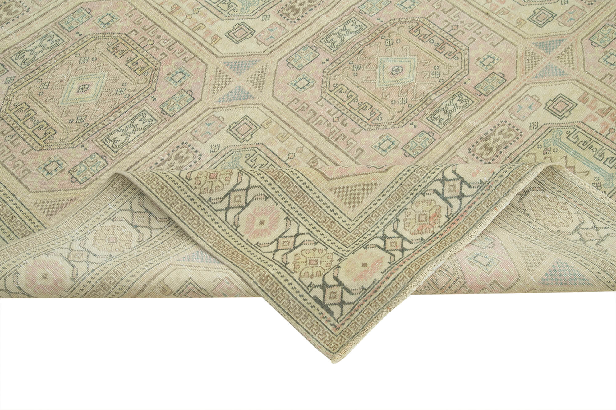 6 x 10 Beige Vintage Rug - 4951