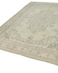 7 x 10 Beige Vintage Rug - 4954