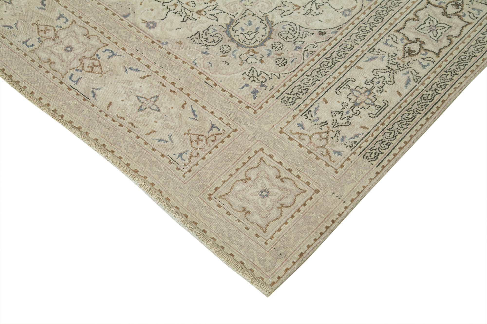 7 x 10 Beige Vintage Rug - 4954