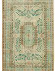 7 x 11 Beige Turkish Vintage Area Rug - 4956