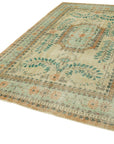 7 x 11 Beige Turkish Vintage Area Rug - 4956