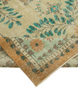 7 x 11 Beige Turkish Vintage Area Rug - 4956