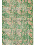 4 x 13 Green Overdyed Runner Rug - 4957