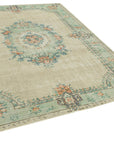 6 x 9 Beige Turkish Vintage Area Rug - 4960