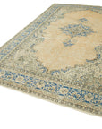 7 x 11 Beige Turkish Vintage Area Rug - 4961