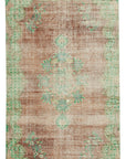 5 x 9 Beige Turkish Vintage Area Rug - 4962