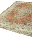 7 x 10 Beige Turkish Vintage Area Rug - 4964