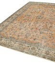 7 x 11 Beige Turkish Vintage Area Rug - 4968