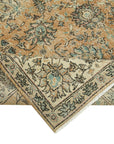 7 x 10 Beige Turkish Vintage Area Rug - 4971