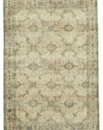 7 x 9 Beige Turkish Vintage Area Rug - 4972