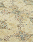 7 x 9 Beige Turkish Vintage Area Rug - 4972