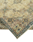 7 x 9 Beige Turkish Vintage Area Rug - 4972