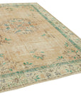 7 x 10 Beige Turkish Vintage Area Rug - 4975