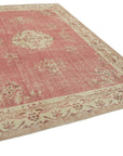 7 x 10 Beige Turkish Vintage Area Rug - 4977