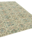 7 x 10 Beige Turkish Vintage Area Rug - 4979