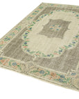 5 x 9 Beige Turkish Vintage Area Rug - 4982