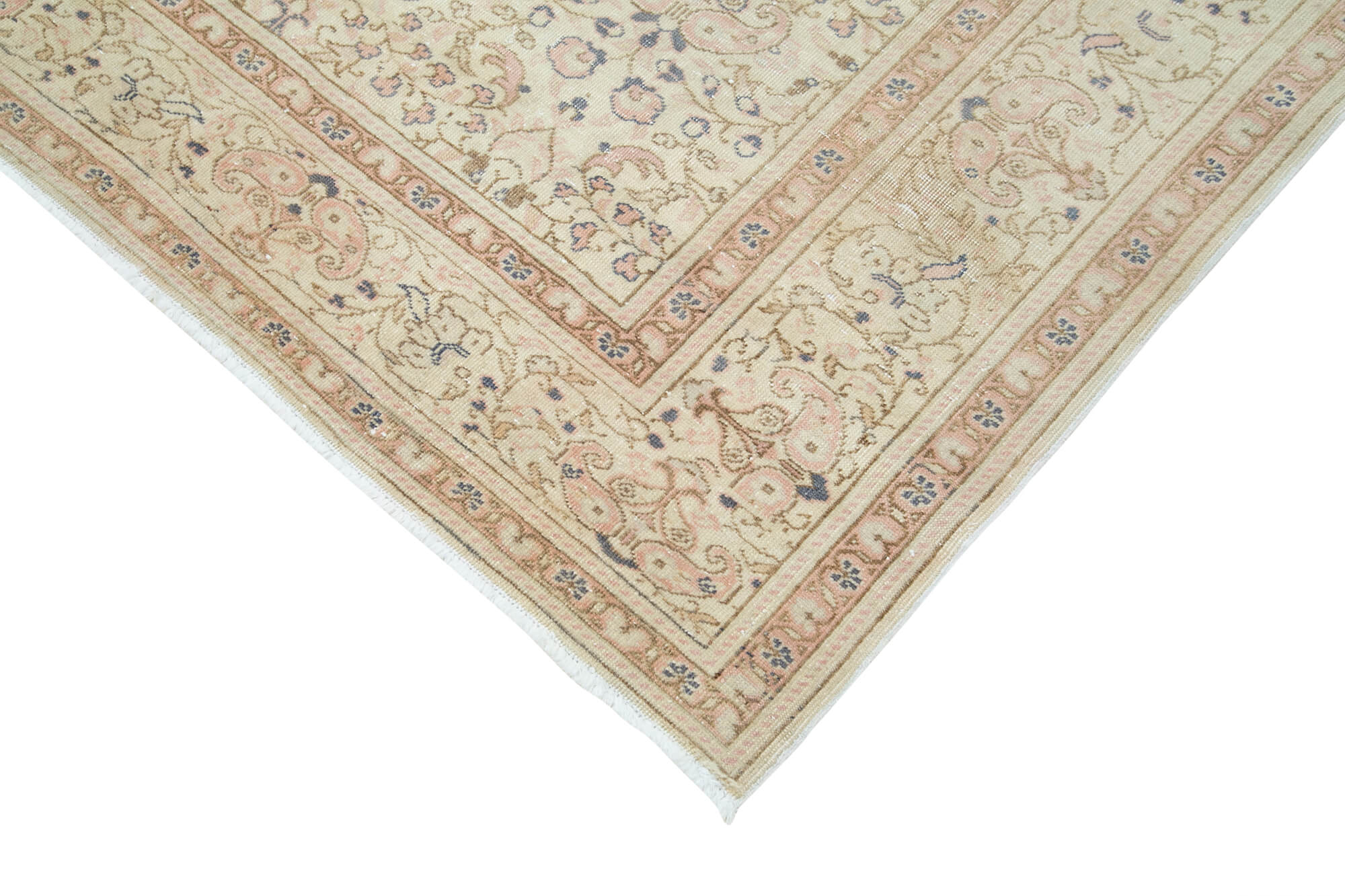 7 x 10 Beige Vintage Rug - 4984