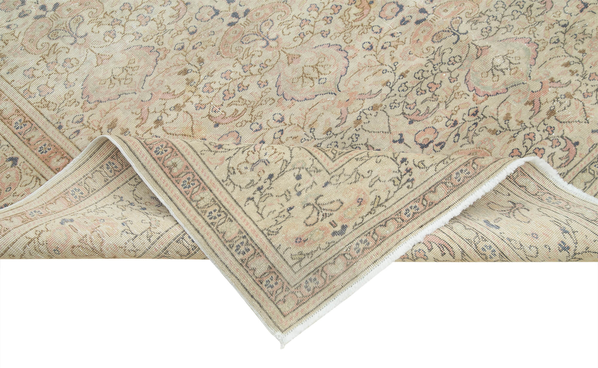 7 x 10 Beige Vintage Rug - 4984