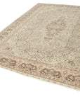 7 x 9 Beige Vintage Rug - 4985