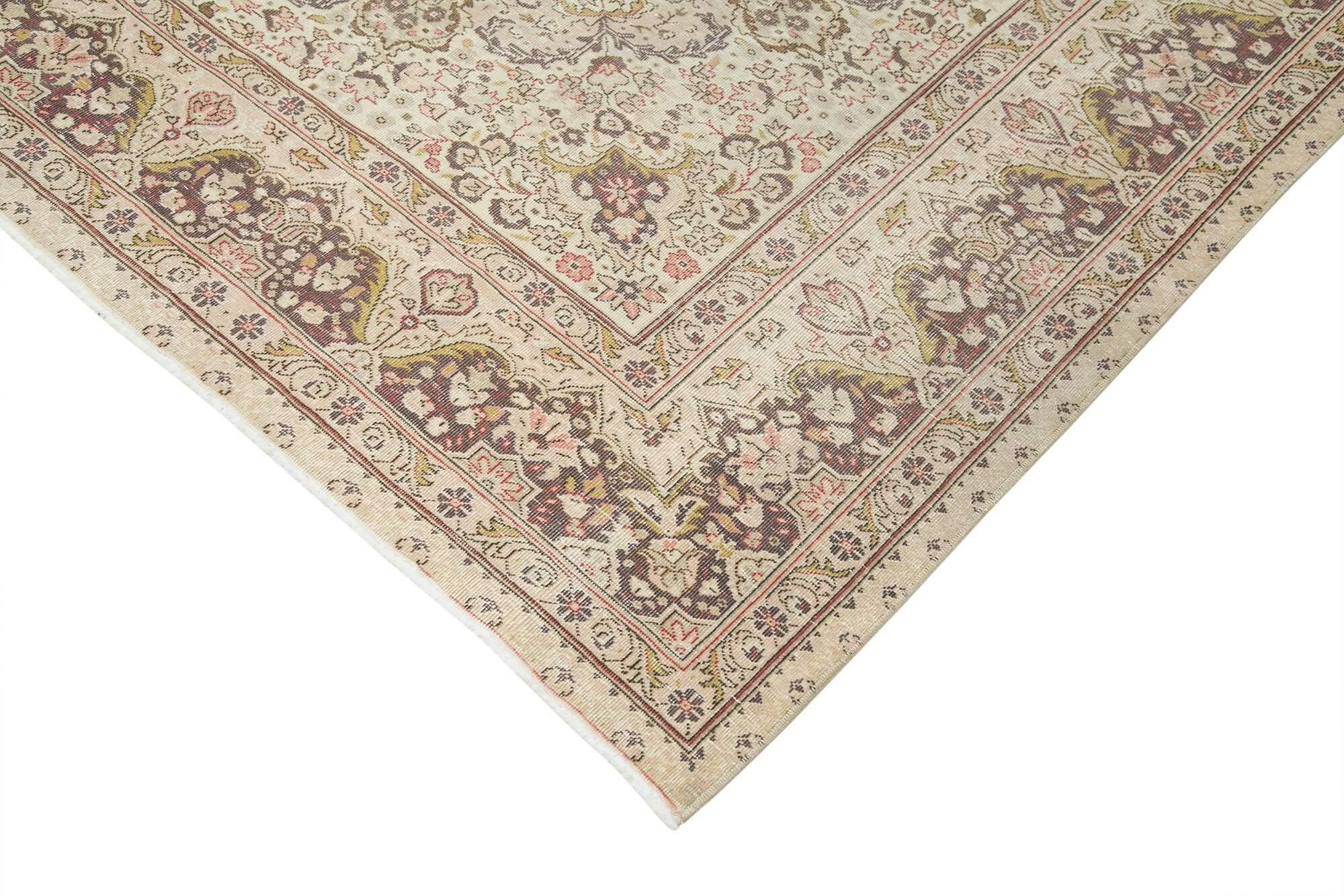 7 x 9 Beige Vintage Rug - 4985