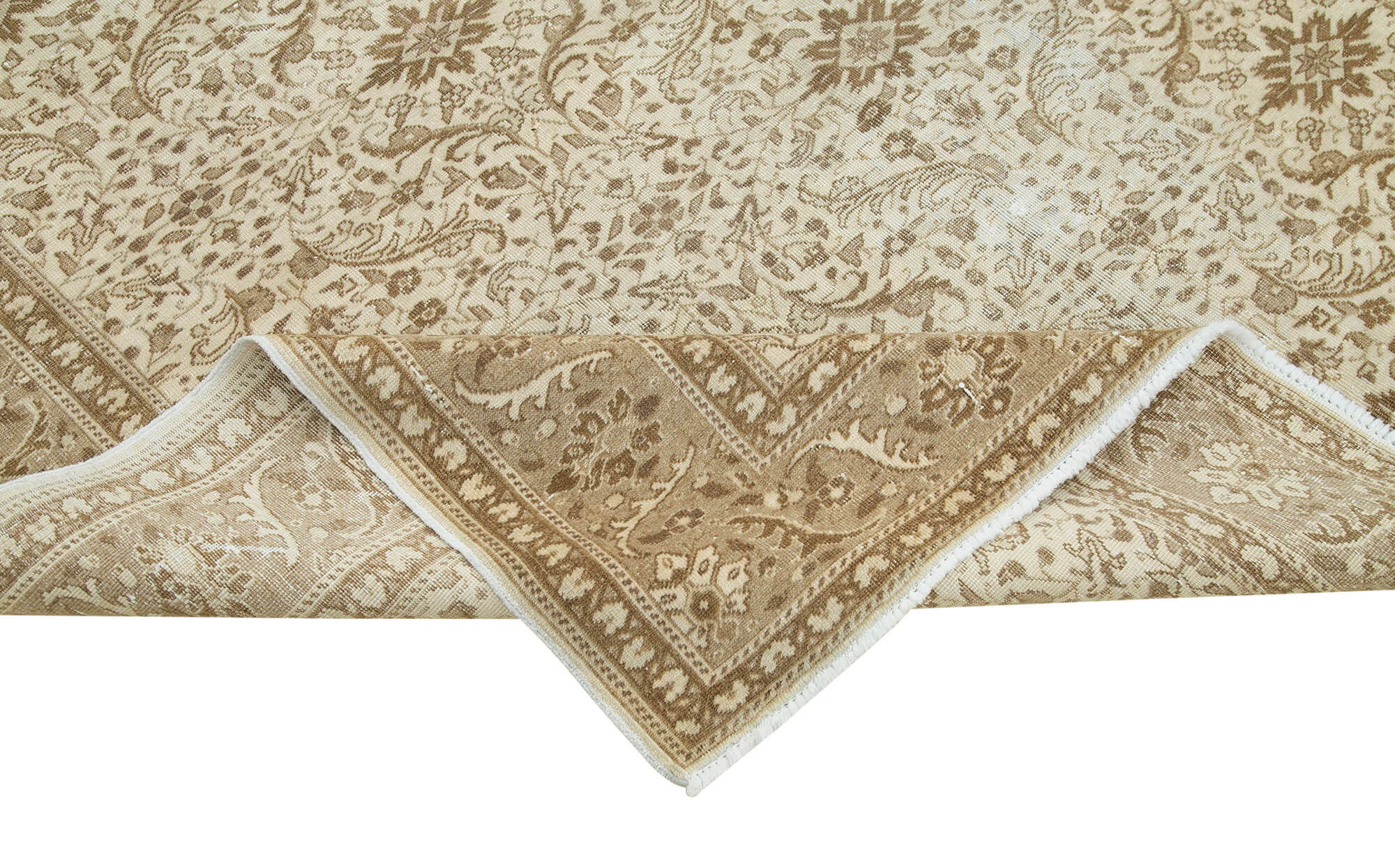 7 x 10 Beige Vintage Rug - 4987